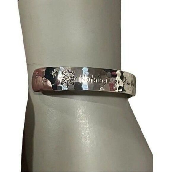 Brighton Silver-Tone SHINE Cuff Bracelet One Size w/ Gift Bag EUC - Picture 2 of 8